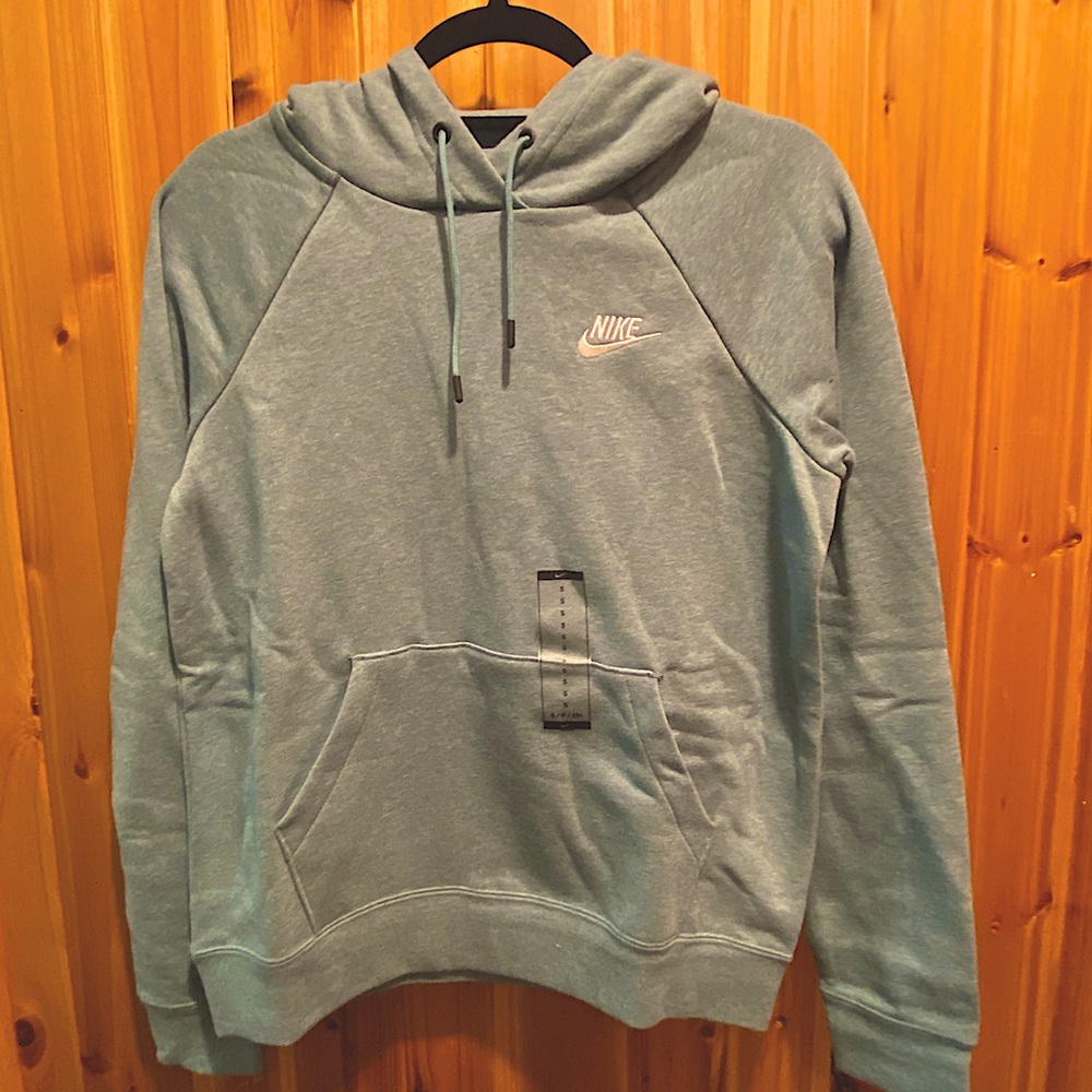 Nike Standard Fit Hoodie Sweatshirt Light Blue
